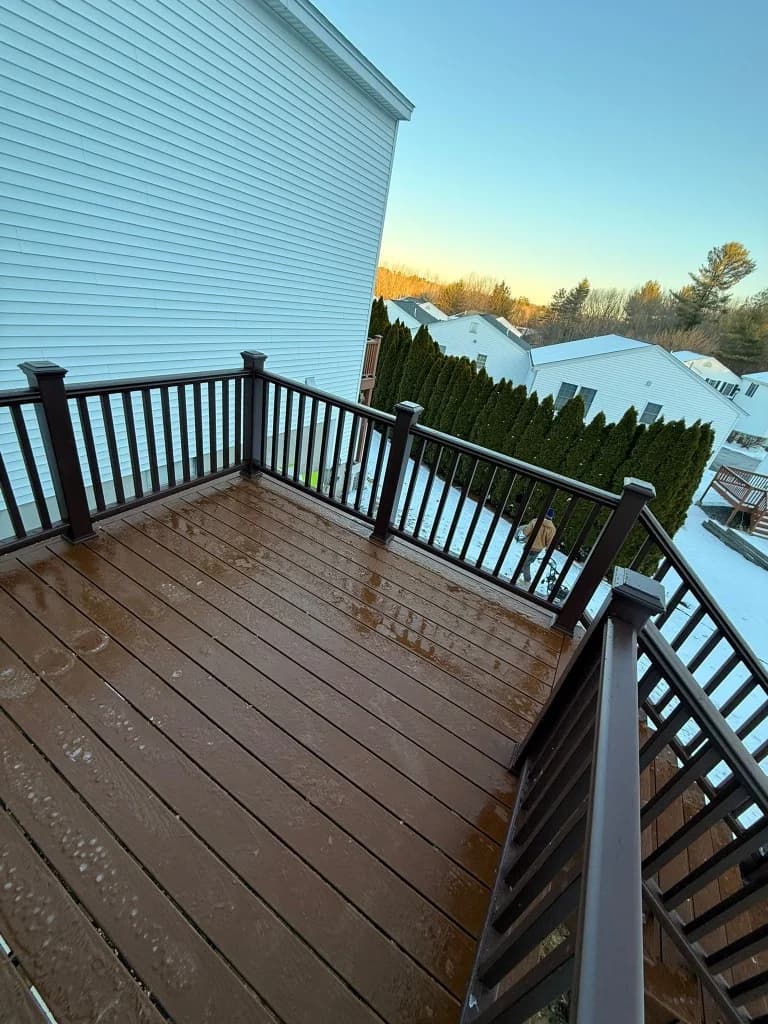 JCN Deck built for New England snowy winters